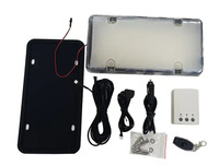 Nouveau cadre de plaque d'immatriculation électrique rabattable, support simple pour plaque de véhicule électrique, norme américaine, double plaque, accessoire automobile populaire en Amérique du Nord