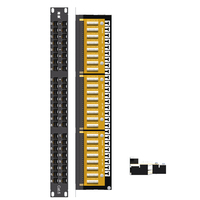 Panel Patch UTP Cat6 48-Port Haina HN-6481U |   Panel Jaringan Rak-Mount 1U 19-Inci |   Kabel Berdensitas Tinggi untuk Pusat Data