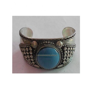 Wholesale Luxury Handmade Brass Bangle Open Cuff Chunky Bangle Wrist <b>Bracelet</b> Women Jewelry - Product Image 2