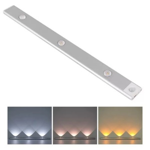Ultra-Thin <b>LED</b> Motion <b>Sensor</b> <b>Light</b> Modern Design Aluminum Strip for Indoor Lighting for Kitchen Cabinets Closets Bathrooms - Product Image 2