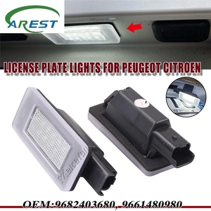 Para Peugeot 207 <span class=keywords><strong>CC</strong></span> 208 2008 308 II 3008 I II 5008 II Citroen C3 C4 C5, luz LED para matrícula, iluminación de registro de etiquetas Canbus - Product Image 2