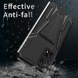 Coque de téléphone Xiaomi coupe-choc, étui de luxe en TPU souple avec support pour mobile, PC dur, 10Pro/10T/10T <span class=keywords><strong>Pro</strong></span> - Product Image 5