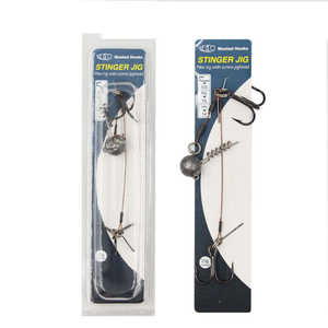 Hameçon triple en acier inoxydable avec tête plombée pour la pêche au <span class=keywords><strong>brochet</strong></span>, <span class=keywords><strong>fil</strong></span> de liaison pour leurres - Product Image 4