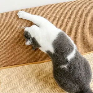 Pelindung Sofa Kucing Sisal Alami Kualitas Tinggi Alas Kaki Cakar Kucing Anti-goresan.