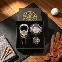 Outil de réparation de divots de golf en acier inoxydable de haute qualité, personnalisé avec logo, en plastique coloré, longueur 70 mm, présentoir d'outils métalliques