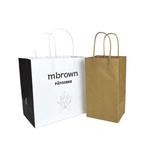 Wholesale Small Mini Paper Gift Bags With Handles for <b>Wedding</b> Party Favor Packaging Customizable - Product Image 1