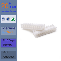 Connecteur de boîtier plastique personnalisé OEM usiné CNC, prise de faisceau de câbles 10 broches mâle/femelle en nylon PA66