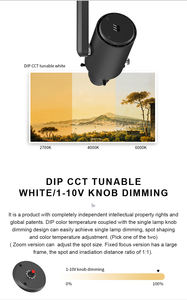 40W <span class=keywords><strong>2</strong></span>.4G Dimmable 3 Phases 4 Fils Ra97 Track Lights Experts d'éclairage approuvés pour l'encadrement artistique Lampe d'art innovante - Product Image 3