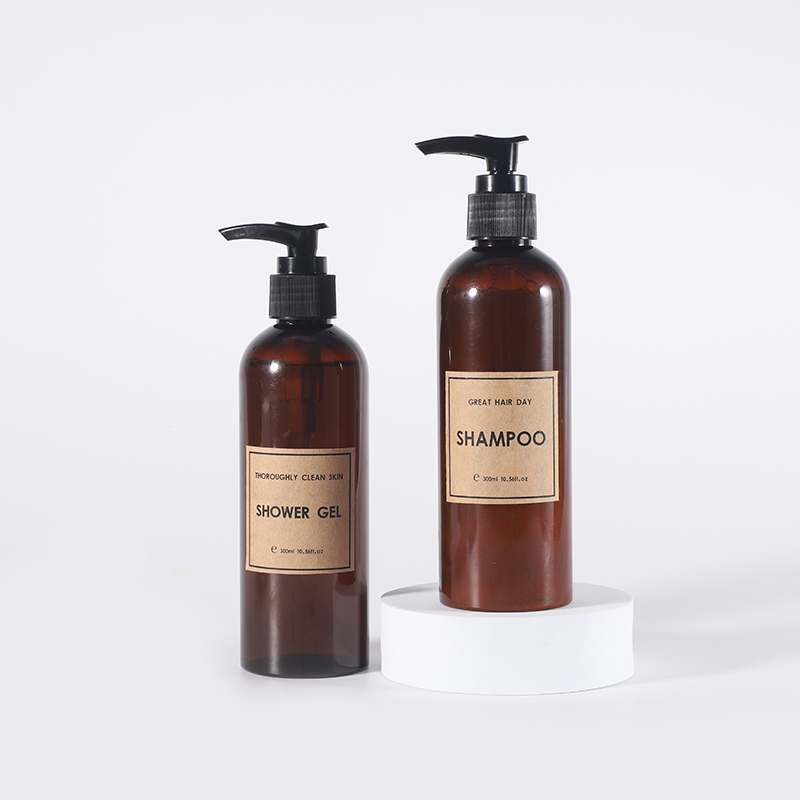 hotel shampoo bottles