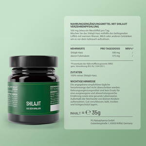 Resina de Shilajit con Ácido Fúlvico, Personalizable, para Aclarar la Piel de Adultos, 35 ml/35 g/50 g - Product Image 4