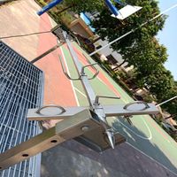 Système de rôtissoire moderne et portable en acier inoxydable de 46 pouces avec télécommande, hauteur réglable, allumage piézoélectrique pour grills de barbecue haut de gamme