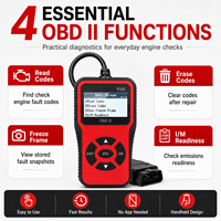 Lecteur de codes OBD2 professionnel V100, scanner de diagnostic automobile, lecteur de codes de panne du moteur, outil d'effacement des DTC pour voitures