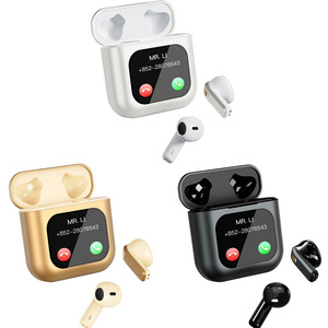 工場卸売 スマートタッチスクリーン ワイヤレスイヤホン ノイズキャンセリング 音楽 インイヤーイヤホン LEDデジタルディスプレイ ヘッドホン - Product Image 4