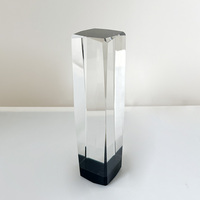Trophée rectangulaire transparent avec base noire MH-LJ0217