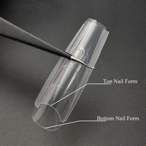 Dụng cụ tạo hình móng tay giả dạng kép MR Nail Dual Form PMMA không để lại vết tích, nhãn hiệu riêng, nối móng nhanh, dạng kép - Product Image 1