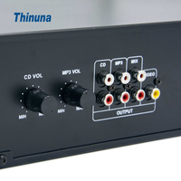 Reproductor Multimedia Profesional de Doble Canal para Montaje en Rack Thinuna CD-6201A con Decodificación Independiente de CD/DVD y USB, Pantalla Dual