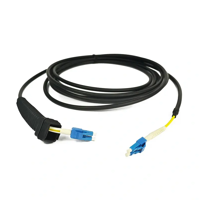 NSN Boot Duplex LC Patch Cable IP67 Tahan Air 360 Derajat Fleksibel Pengoperasian Mudah Kabel NSN