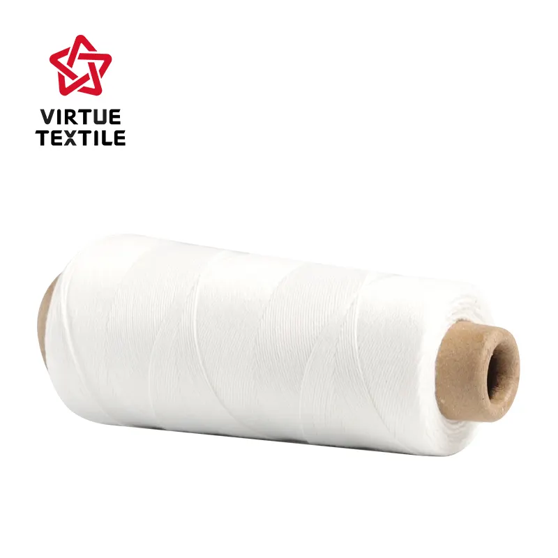 Virtue Textile hot selling 100% polyester bag closing thread 10s/4 20s/4 for feed bags Bag Stitching fertilizer bag