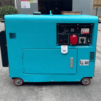Grupo Electrógeno Diésel Silencioso de 5kW-12kW Monofásico y Trifásico 50/60Hz con Interruptor de Transferencia Automática, Diseño Portátil y Ruedas