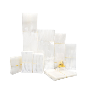 Matte Frosted Clear Transparent Heat Seal Side Gusseted Poly Plastic Food Packaging <strong>Bag</strong> - Product Image 6