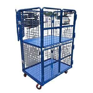Bốn cửa lưu trữ cao công suất giá CuộN lồng CuộN <span class=keywords><strong>Container</strong></span> xe đẩy - Product Image 6