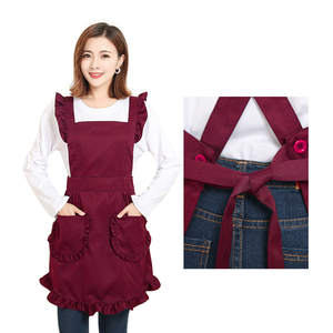 Grembiule da Cucina per Donna in Cotone 100% Stile Retrò con Volant Vintage all'Ingrosso - Product Image 1