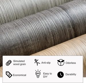 Rouleaux de revêtements de sol en PVC vinyle de haute qualité, antidérapants, à grain de <span class=keywords><strong>bois</strong></span>, en plastique éponge, type linoléum et parquet - Product Image 6