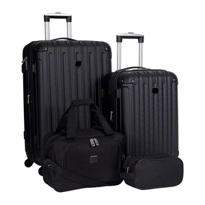 Valises vintage durables en ABS, ensemble de 3 pièces, <span class=keywords><strong>chariot</strong></span> à bagages portable pour hommes et femmes, pour voyages, excursions, affaires - Product Image 2