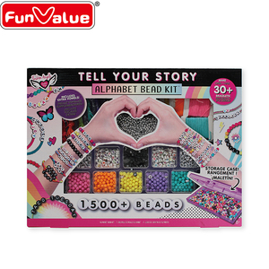 Juego de cuentas de abecedario para chicas, joyería de amor, kit de cuentas - Product Image 2