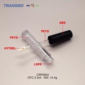 Mini tubes d'échantillons de gloss à lèvres vides en aluminium de 3 ml avec bouchon à vis pour kits de blush ou de cils - Product Image 3
