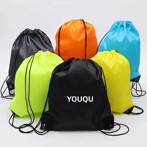Mochila con Cordón Plegable Personalizada, Bolsa con Cordón <span class=keywords><strong>para</strong></span> Gimnasio, Bolsas con Cordón Casuales <span class=keywords><strong>para</strong></span> Exteriores - Product Image 1