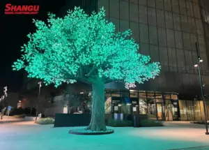 Grand jardin artificiel grande lumière scintillante arbre paysage décoration lampe LED arbre lumière extérieure