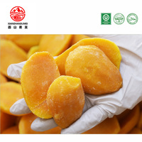 Diepvries Mango Schijfjes/Dobbelstenen IQF voor Smoothie Bowl, Cocktail, IJs, Topping, Geel Fruit, 10kg Karton, Groothandel