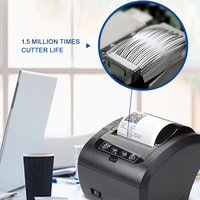 Impresora de Recibos POS Comercial NORGEE de 80 mm con Cortador Automático, USB, LAN, Wi-Fi, para Cocina Comercial