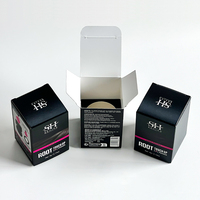 Boîte de parfum en papier d'art personnalisée Boîte pliante en carton pour cosmétiques pour la pousse des cheveux Boîte d'emballage en papier pour bouteille d'huile Impression