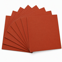 Foglio di Gomma Siliconica Rossa Jacey, a Celle Chiuse, Tagliato a Misura, Resistente alle Alte Temperature, 3mm 5mm per Isolamento Termico e Ammortizzazione