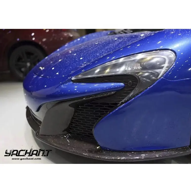 ใยแก้ว2011ถึง2014 McLaren ชุด12-C MP4 650S-Conversion กันชนหน้าอันเดอร์บอร์ดเหมาะสำหรับ MP4 12-C ดิฟฟิวเซอร์ด้านหน้า