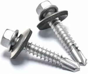Stainless Steel 304 & Carbon Steel 435 BI Metal Hex Head Self Drilling <b>Screws</b> Metric System for Sheet Metal - Product Image 3