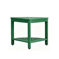 Chaise de jardin moderne de haute qualité, imperméable, en plastique, avec table triangulaire petite, mobilier d'extérieur, tabouret de douche