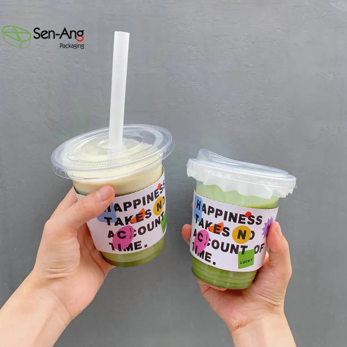 Senang01 Factory Price Eco Friendly Individually Wrapped Printing Biodegradable Paper Straw