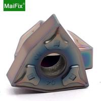 Maifix 10 pièces WNMG 080404 080408 Plaquettes de tournage et d'alésage en carbure de tungstène avec revêtement titane pour tour CNC