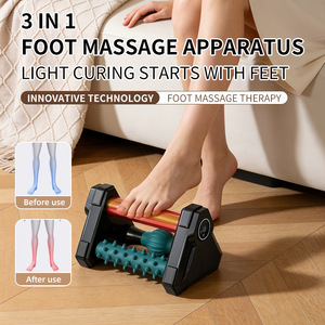 Rouleau de massage des pieds à 360 degrés en silicone, outil de massage des points d'acupuncture, stimulateur de réflexologie plantaire à picots pour la maison et la salle de sport - Product Image 5