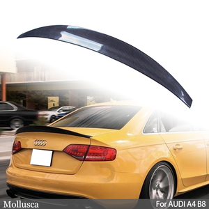 Aileron de coffre arrière en fibre de carbone véritable style B8 2008-2011 - Product Image 1