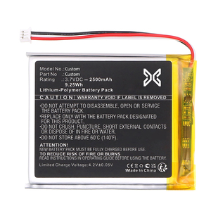 Batterie personnalisée pour moniteur bébé <span class=keywords><strong>HelloBaby</strong></span> HB40 HB50 HB6351 AHB605060, batterie Li-Polymère, fabricant OEM ODM - Product Image 1
