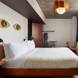 Muebles de dormitorio contemporáneos para hoteles de la marca Holiday Inn, material de chapa de MDF LPL para proyectos personalizados de habitaciones de huéspedes de hoteles de cadena. - Product Image 5