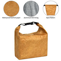 Boîte à Lunch et sac en papier lavable, sans fermeture éclair, isolé thermiquement, pour la livraison des aliments