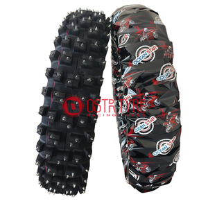 Neumáticos con tachuelas antideslizantes <span class=keywords><strong>para</strong></span> <span class=keywords><strong>nieve</strong></span> de invierno 120/90-18 120x90 R18 Neumático de uñas <span class=keywords><strong>para</strong></span> venta al por mayor - Product Image 1