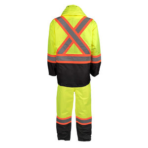 Custom Logo High Visibility Rain Coat Waterproof Breathable Reflective Safety <b>Raincoat</b> for Construction Worker - Product Image 4