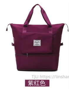 Sac de voyage pliable personnalisé avec logo, sac de yoga et de fitness pour femme, grande capacité, sac de sport imperméable, sac fourre-tout pour femme Tanjing - Product Image 2