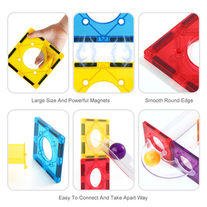 Jouet de construction magnétique éducatif en blocs de marbre en plastique ABS transparent pour enfants, tube de circuit de marbre, tube magnétique, blocs magnétiques, fabrication ODM/OEM en usine - Product Image 6